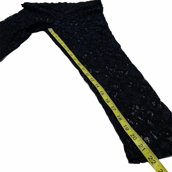 BLACK Lace Sheer Pants - Picture 3 of 7